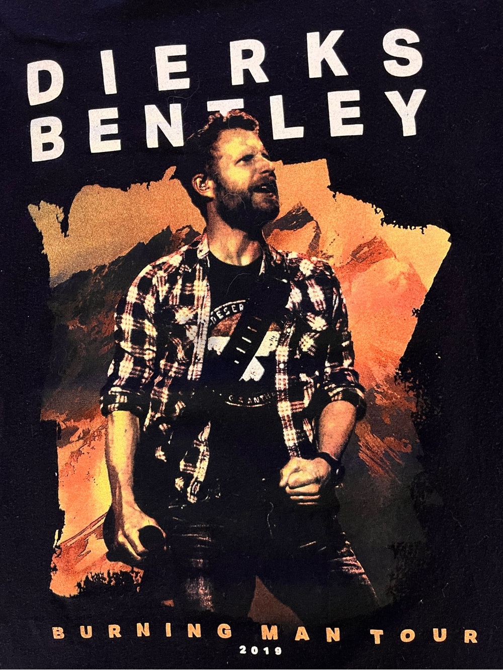 Dierks Bentley 2019 Burning Man Tour Graphic T-Shirt